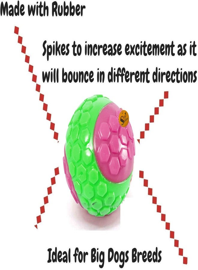 Sage Square Squeak 'n Play Dog Ball Toy - Interactive & Durable Chew Toy for Hours of Fun - Squeaky Sound - Ideal for Small to Large Dog - Image 5